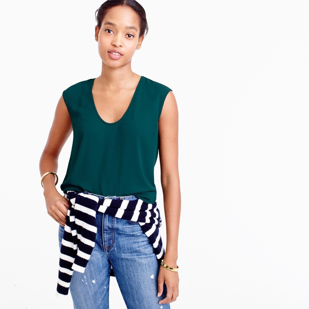 Jcrew cap-sleeve top